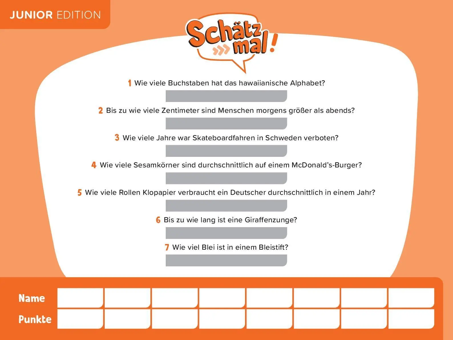 Bild: 9783989760455 | Schätz mal! Junior Offline-Edition | Taschenbuch | 96 S. | Deutsch
