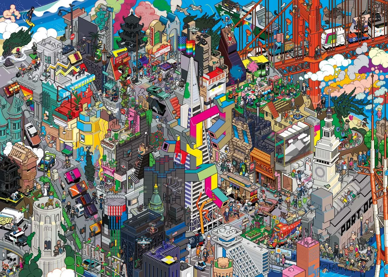Bild: 4001689300555 | San Francisco Quest | 1000 Teile | Puzzle | Art Lab Puzzlereihe Heye