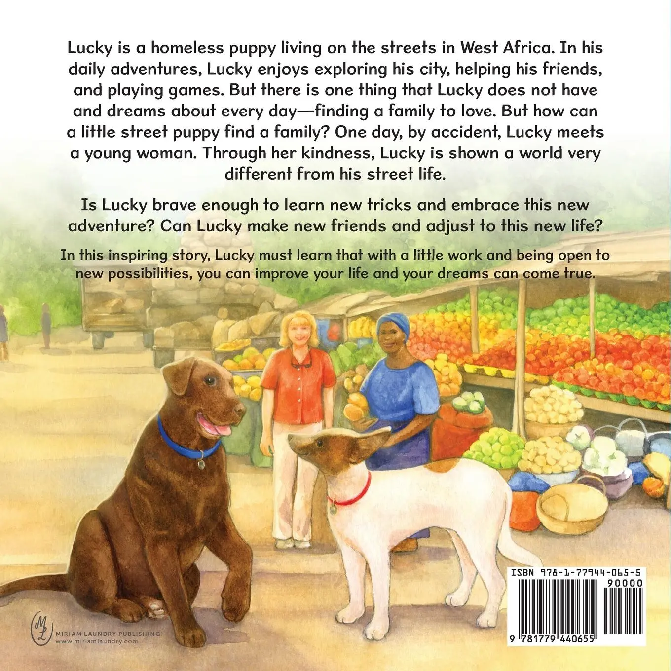 Rückseite: 9781779440655 | Lucky Puppy Finds Two Families | Vida Gecas | Taschenbuch | Englisch
