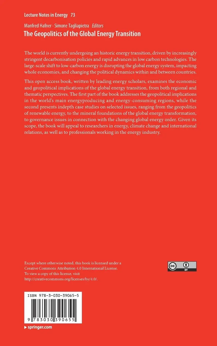 Rückseite: 9783030390655 | The Geopolitics of the Global Energy Transition | Tagliapietra (u. a.)
