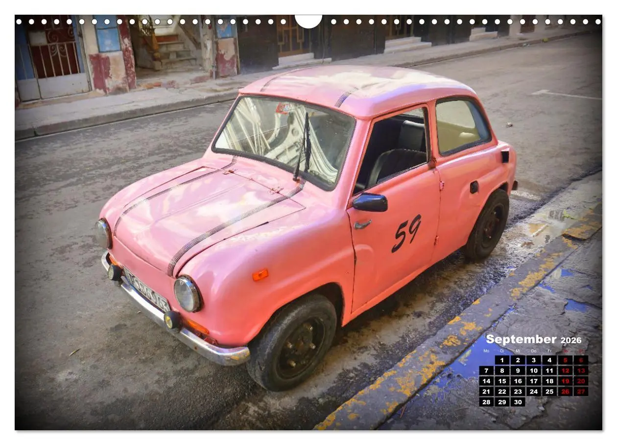Bild: 9783457560655 | Auto-Zwerge - Europäische Kleinstwagen auf Kuba (Wandkalender 2026...