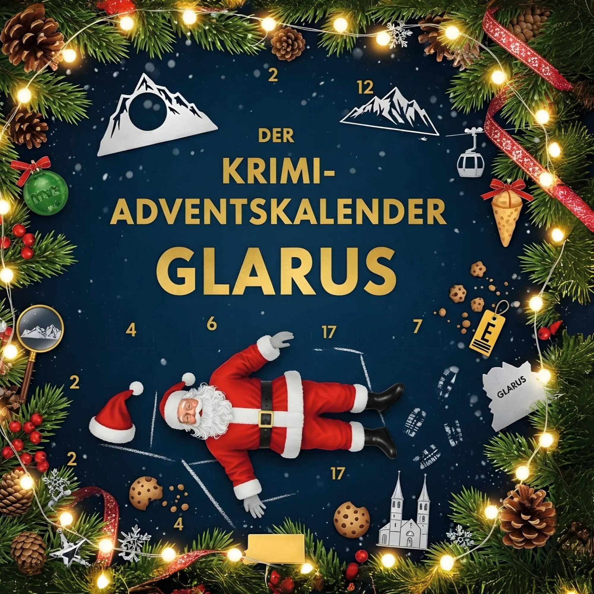 Cover: 9783695300655 | Der Krimi-Adventskalender Glarus | Mordsverdächtig in 24 Akten | Buch