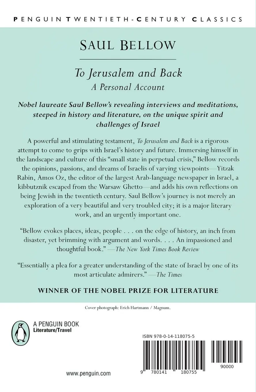 Rückseite: 9780141180755 | To Jerusalem and Back | A Personal Account | Saul Bellow | Taschenbuch
