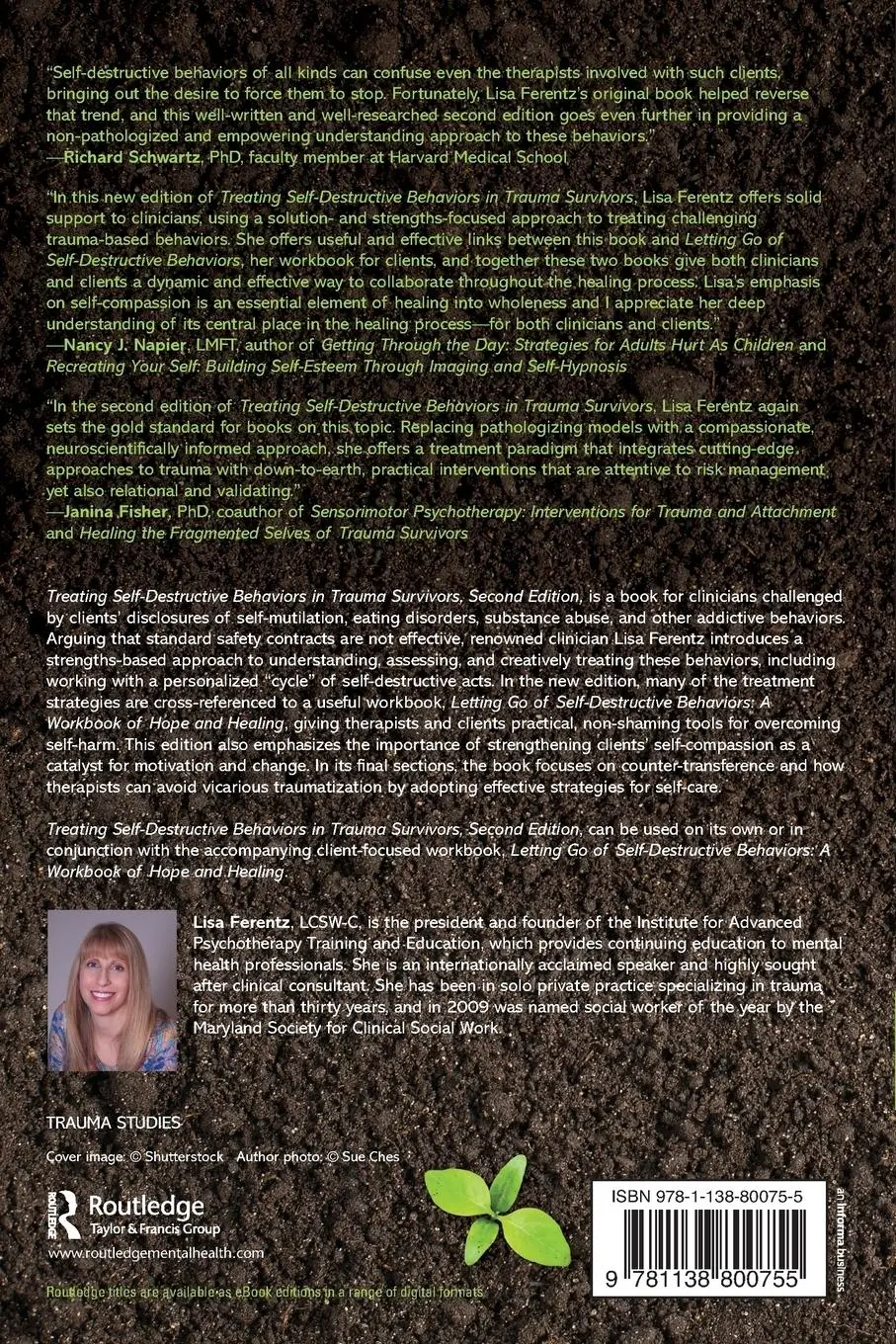 Rückseite: 9781138800755 | Treating Self-Destructive Behaviors in Trauma Survivors | Lisa Ferentz