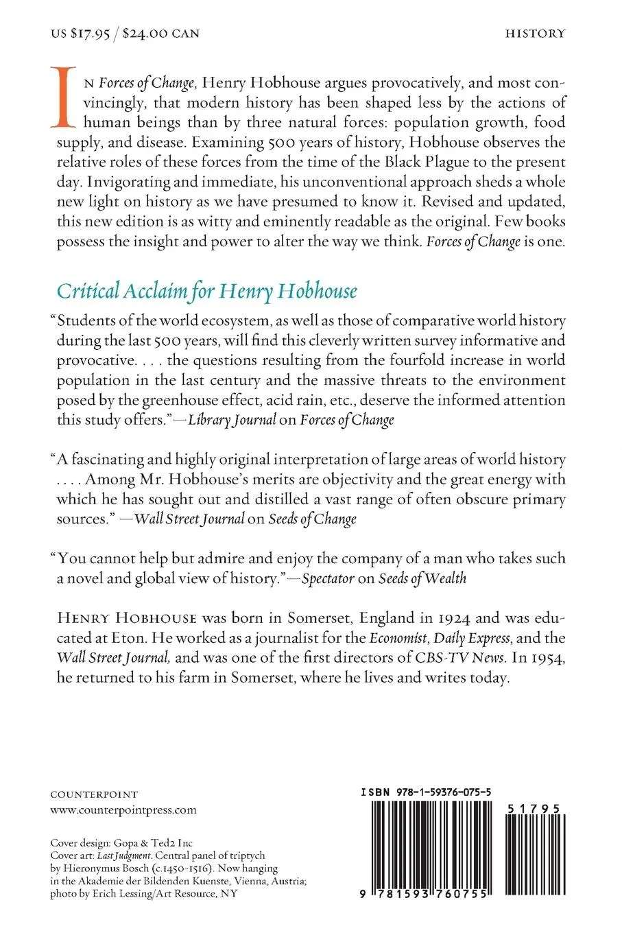 Rückseite: 9781593760755 | Forces of Change | An Unorthodox View of History | Henry Hobhouse