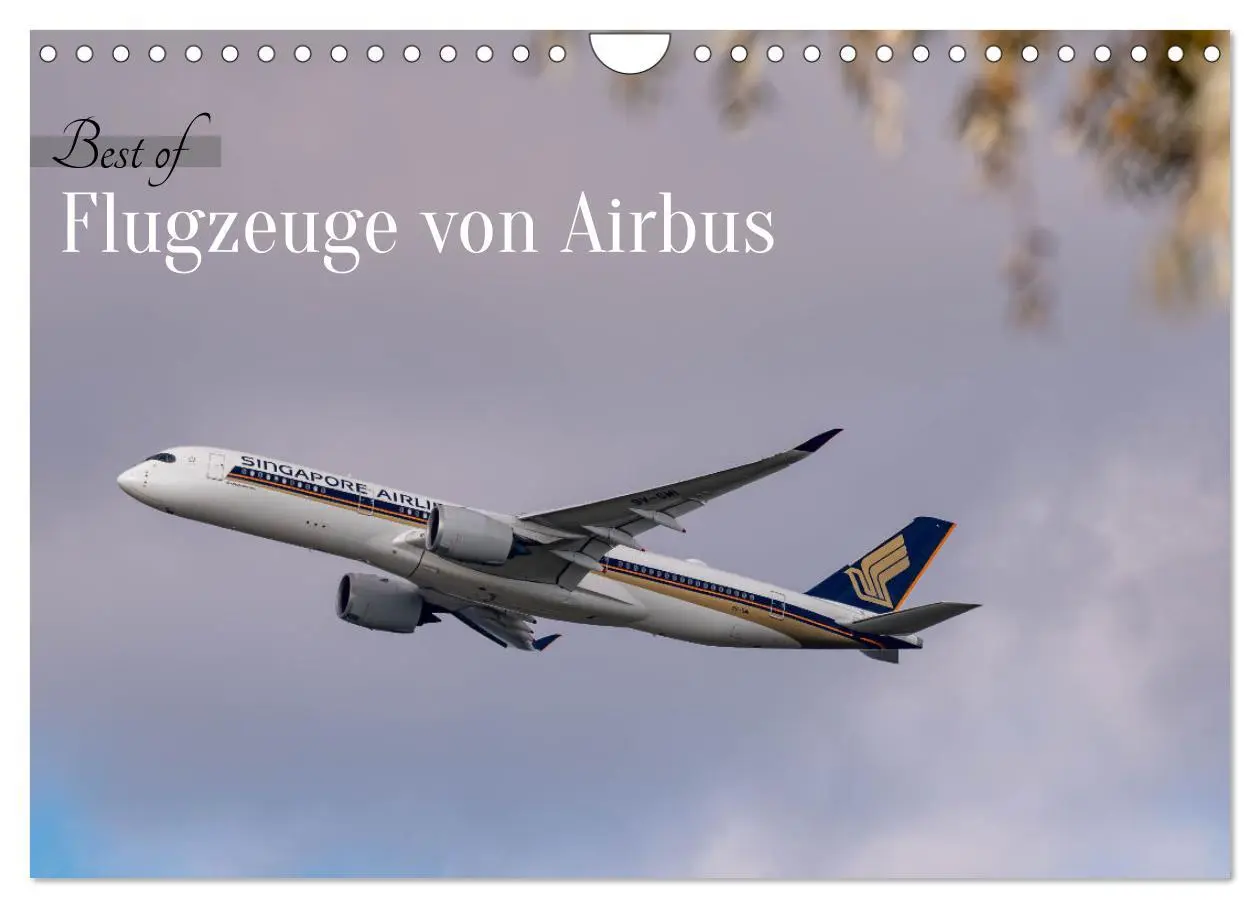 Cover: 9783457310755 | Flugzeuge von Airbus 2026 (Wandkalender 2026 DIN A4 quer), CALVENDO...