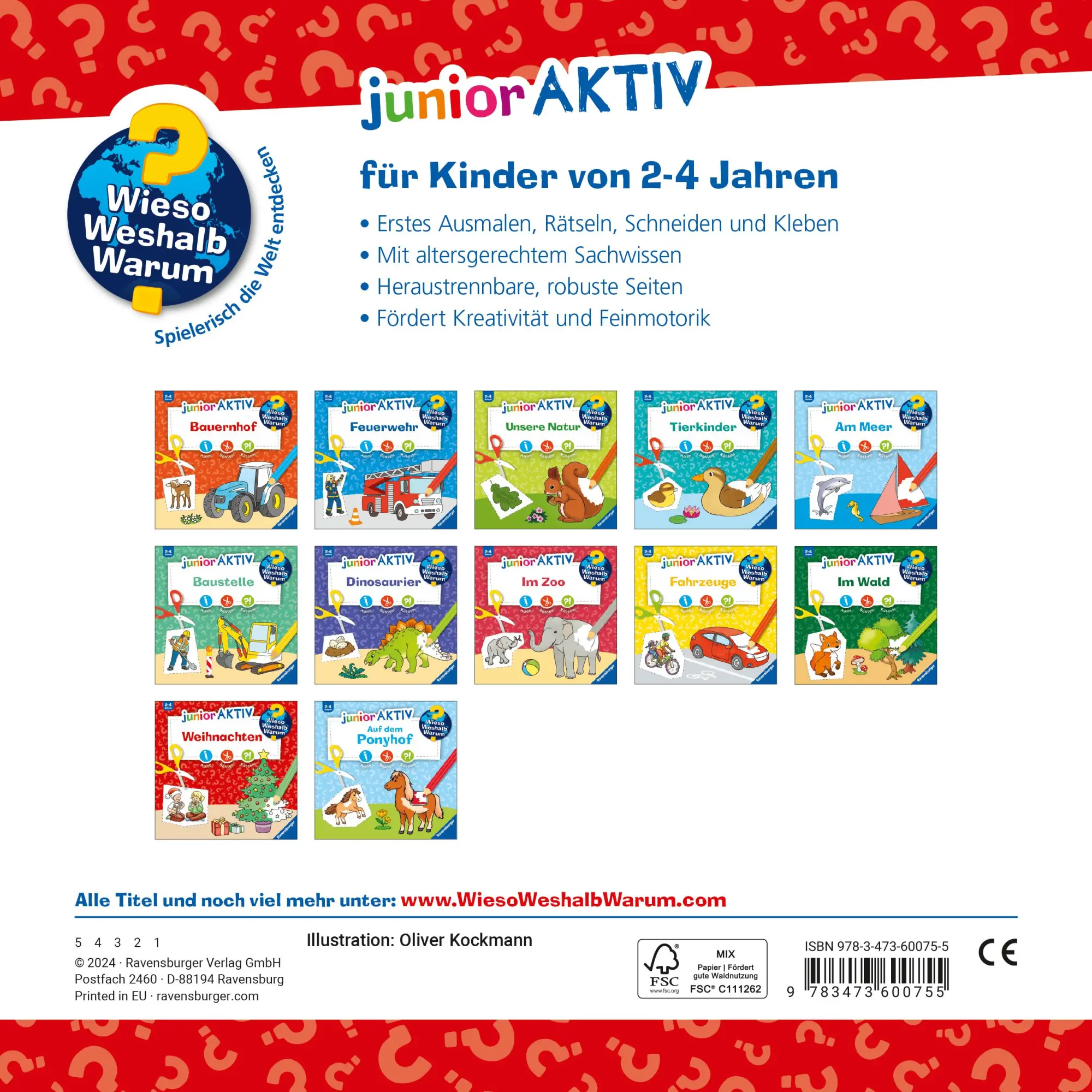 Rückseite: 9783473600755 | Wieso? Weshalb? Warum? junior AKTIV - Weihnachten | Oliver Kockmann
