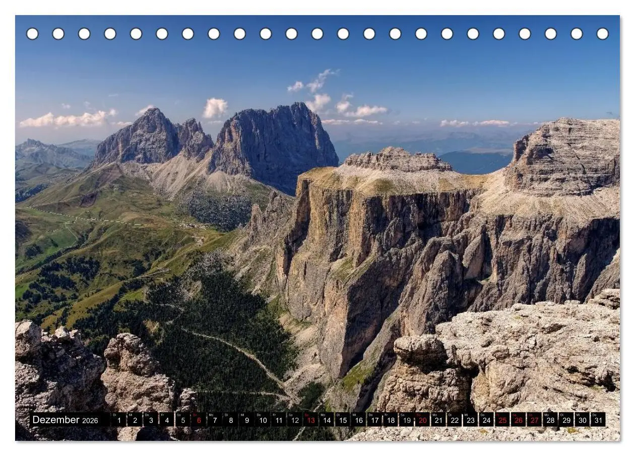 Bild: 9783516020755 | Sellagruppe - Traumhafte Ausblicke in den Dolomiten (Tischkalender...