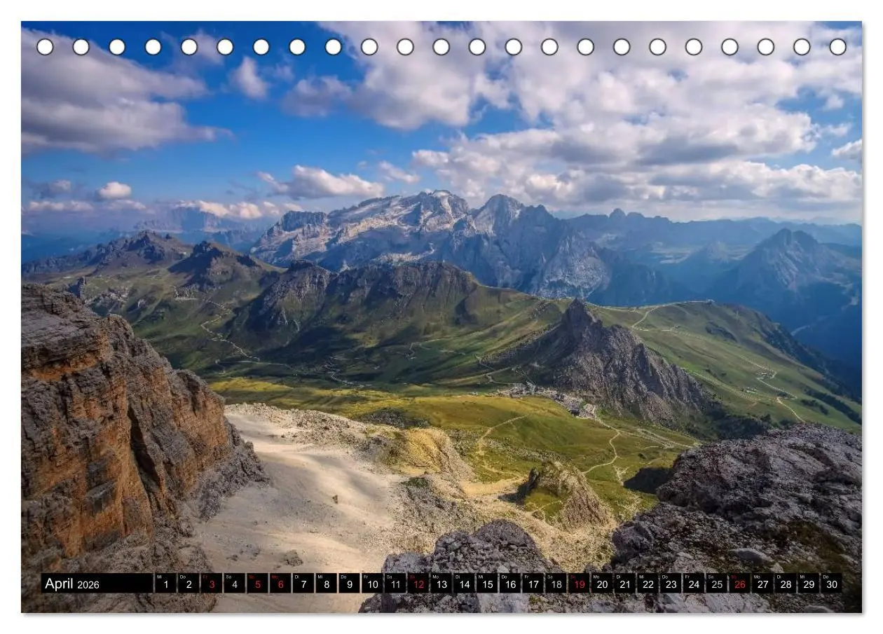 Bild: 9783516020755 | Sellagruppe - Traumhafte Ausblicke in den Dolomiten (Tischkalender...