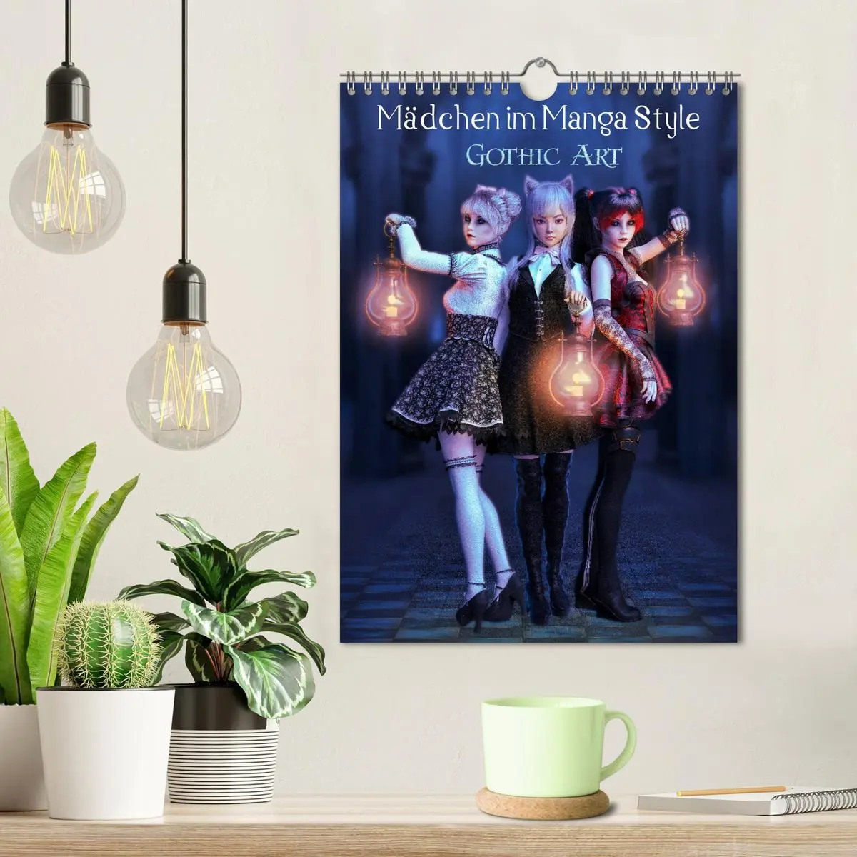 Bild: 9783516400755 | Mädchen im Manga Style (Gothic Art) (Wandkalender 2026 DIN A4...