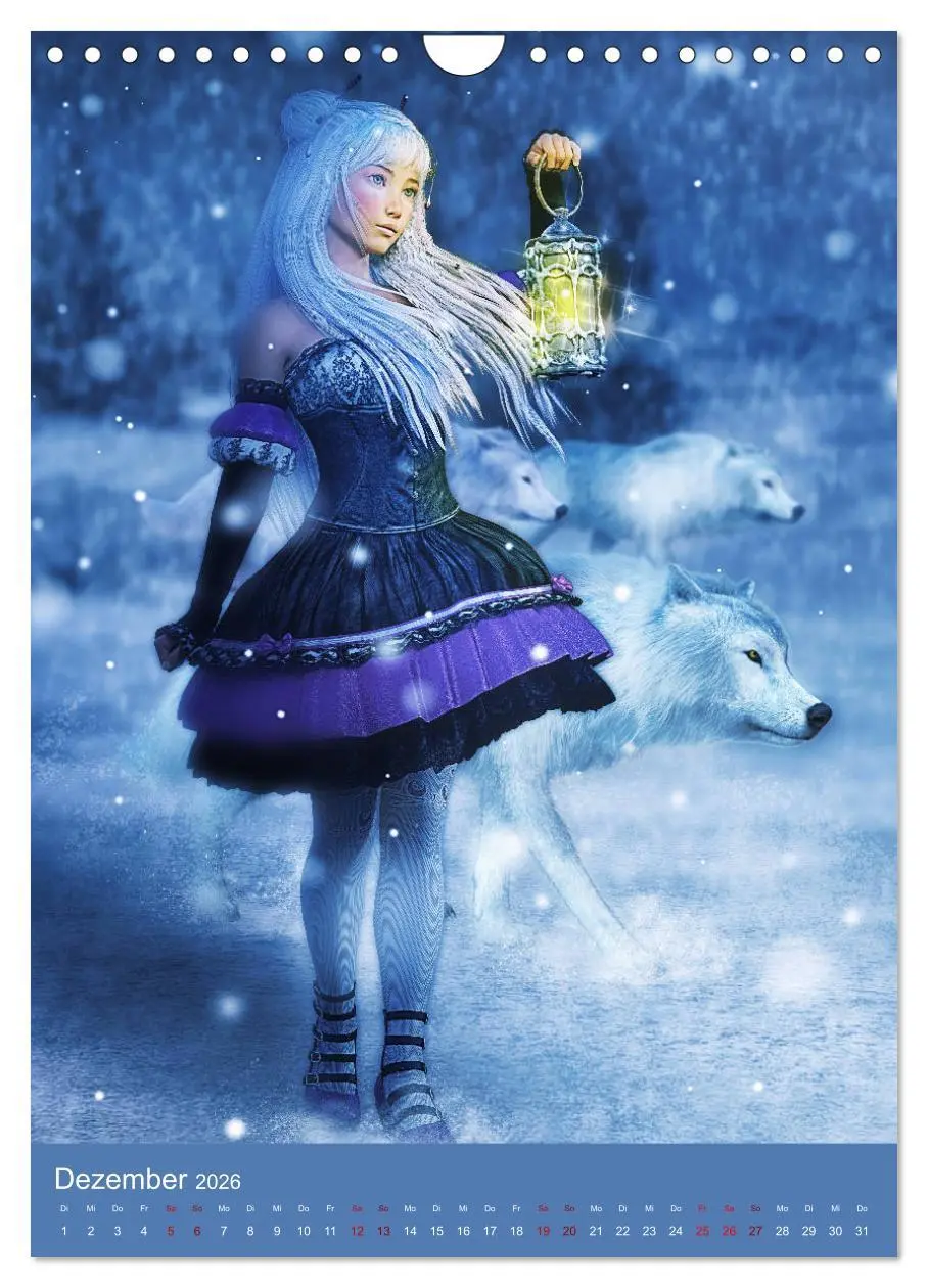 Bild: 9783516400755 | Mädchen im Manga Style (Gothic Art) (Wandkalender 2026 DIN A4...