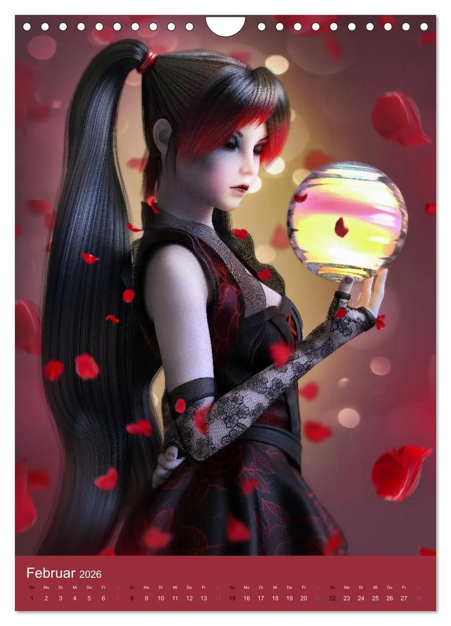 Bild: 9783516400755 | Mädchen im Manga Style (Gothic Art) (Wandkalender 2026 DIN A4...