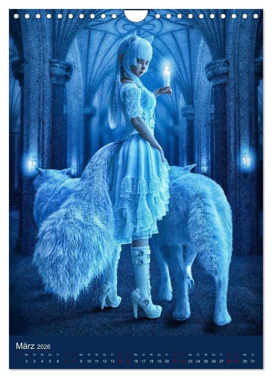 Bild: 9783516400755 | Mädchen im Manga Style (Gothic Art) (Wandkalender 2026 DIN A4...
