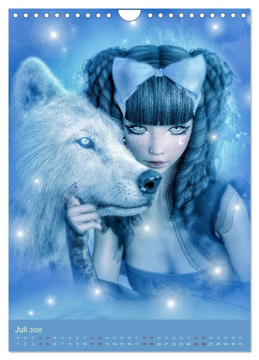 Bild: 9783516400755 | Mädchen im Manga Style (Gothic Art) (Wandkalender 2026 DIN A4...