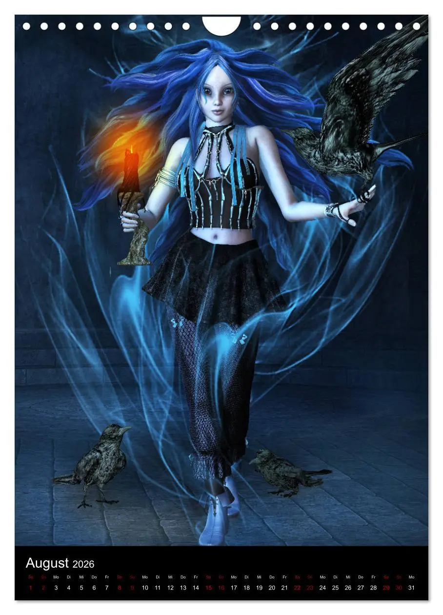 Bild: 9783516400755 | Mädchen im Manga Style (Gothic Art) (Wandkalender 2026 DIN A4...