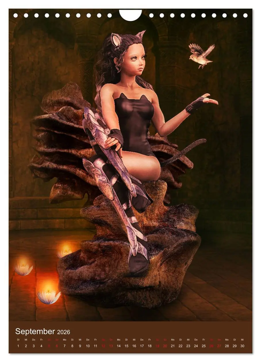 Bild: 9783516400755 | Mädchen im Manga Style (Gothic Art) (Wandkalender 2026 DIN A4...