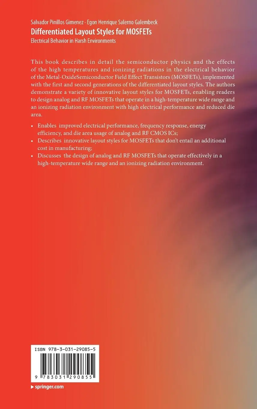 Rückseite: 9783031290855 | Differentiated Layout Styles for MOSFETs | Galembeck (u. a.) | Buch