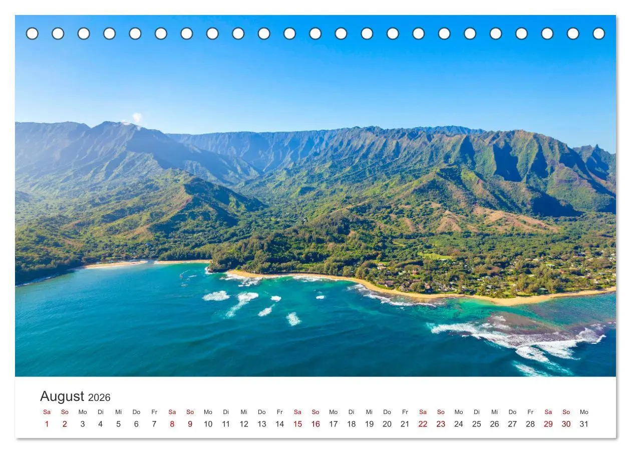 Bild: 9783457540855 | Hawaii Traumziel (Tischkalender 2026 DIN A5 quer), CALVENDO...