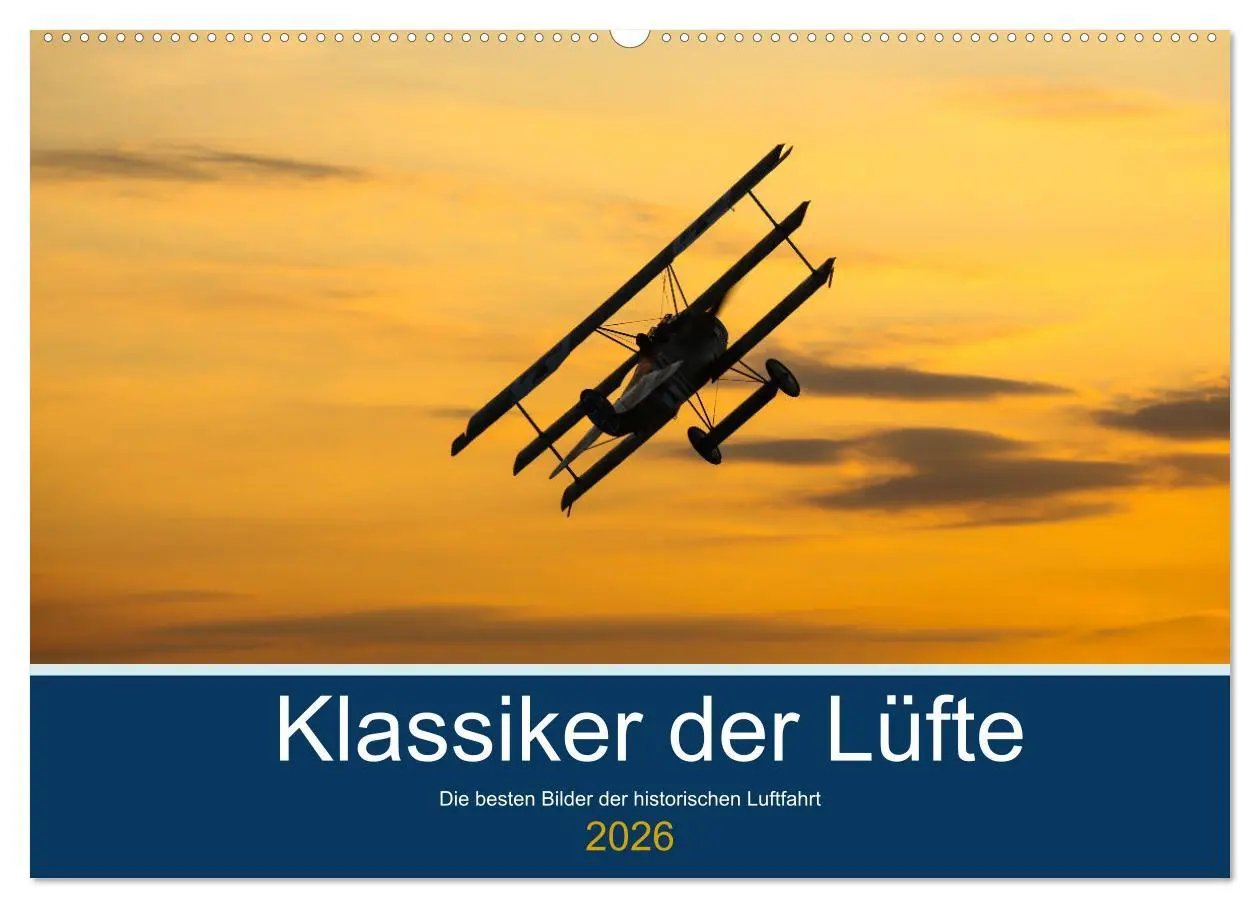 Cover: 9783457610855 | Klassiker der Lüfte (Wandkalender 2026 DIN A2 quer), CALVENDO...