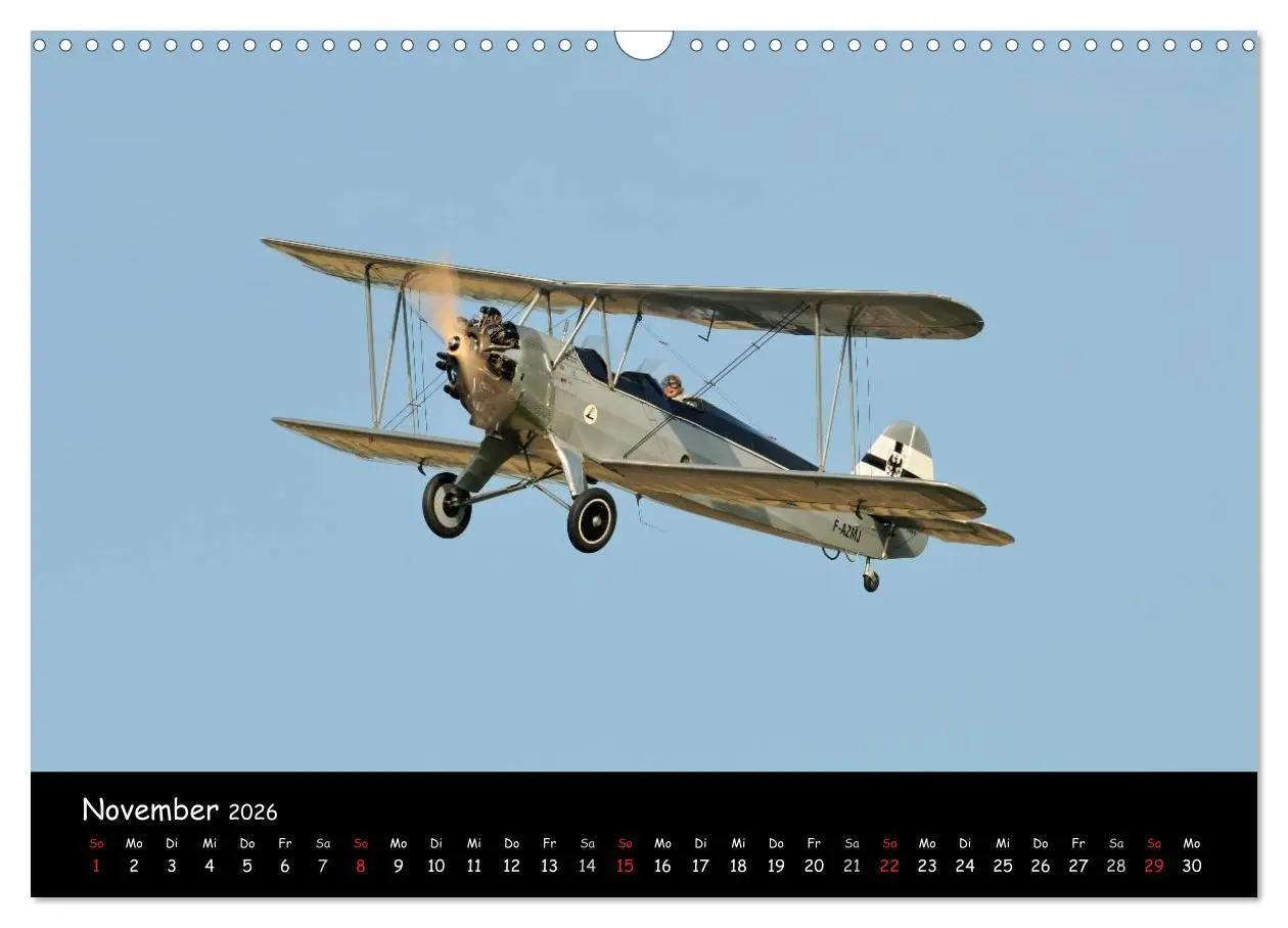 Bild: 9783516180855 | Doppeldecker - Veteranen der Lüfte (Wandkalender 2026 DIN A3 quer),...