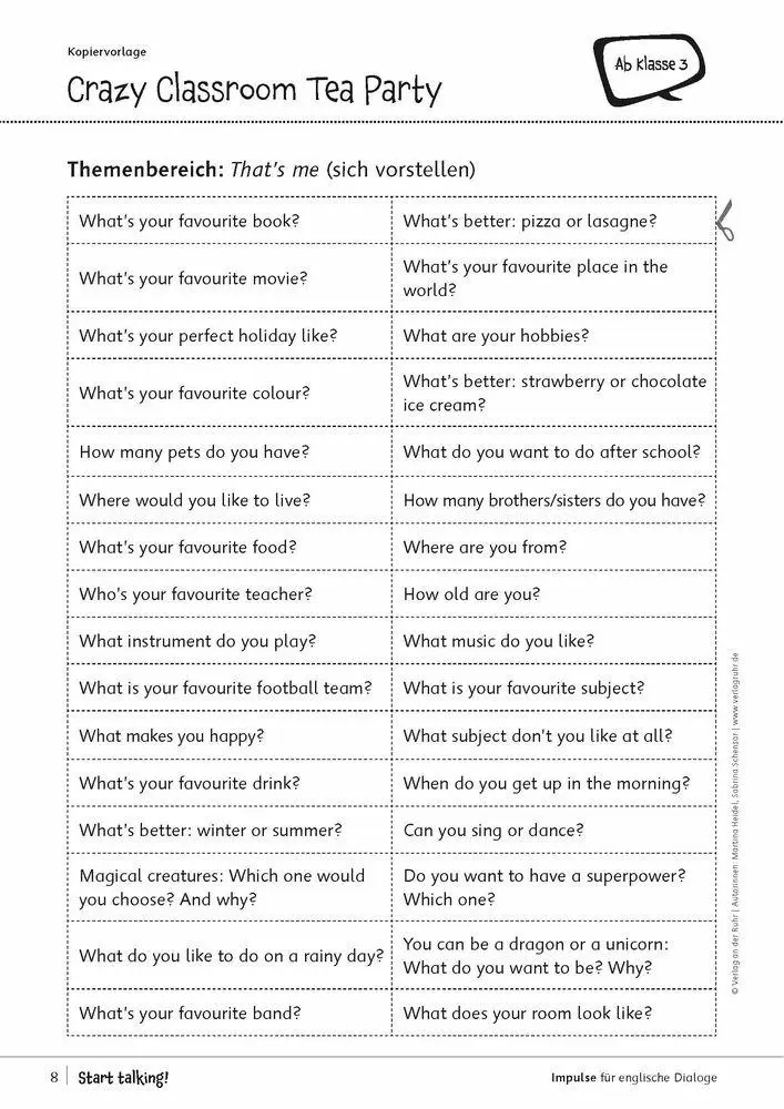 Bild: 9783834660855 | Start talking! Impulse für englische Dialoge | Martina Heidel (u. a.)