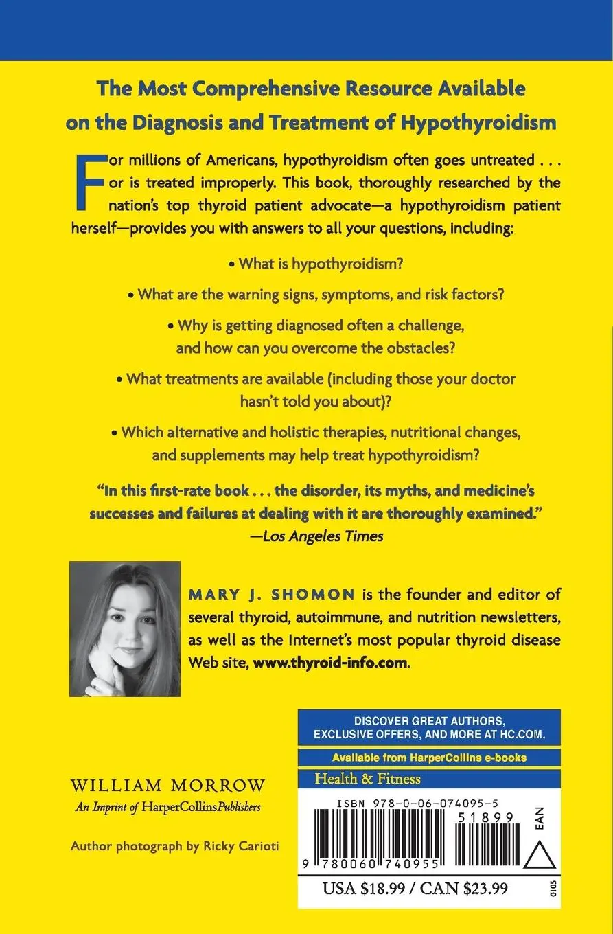 Rückseite: 9780060740955 | Living Well with Hypothyroidism REV Ed | Mary J Shomon | Taschenbuch