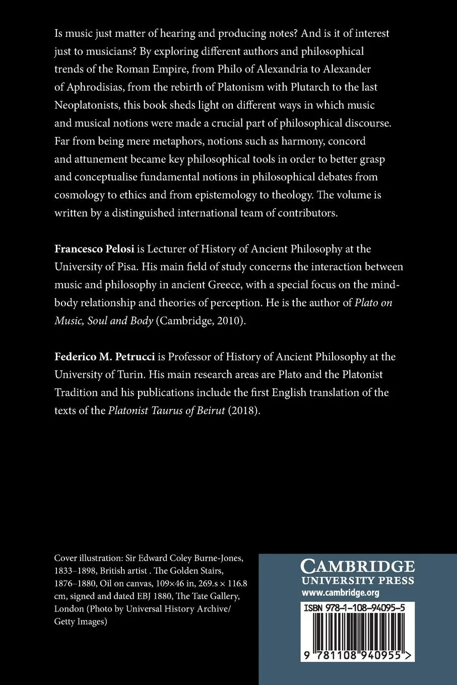 Rückseite: 9781108940955 | Music and Philosophy in the Roman Empire | Francesco Pelosi (u. a.)
