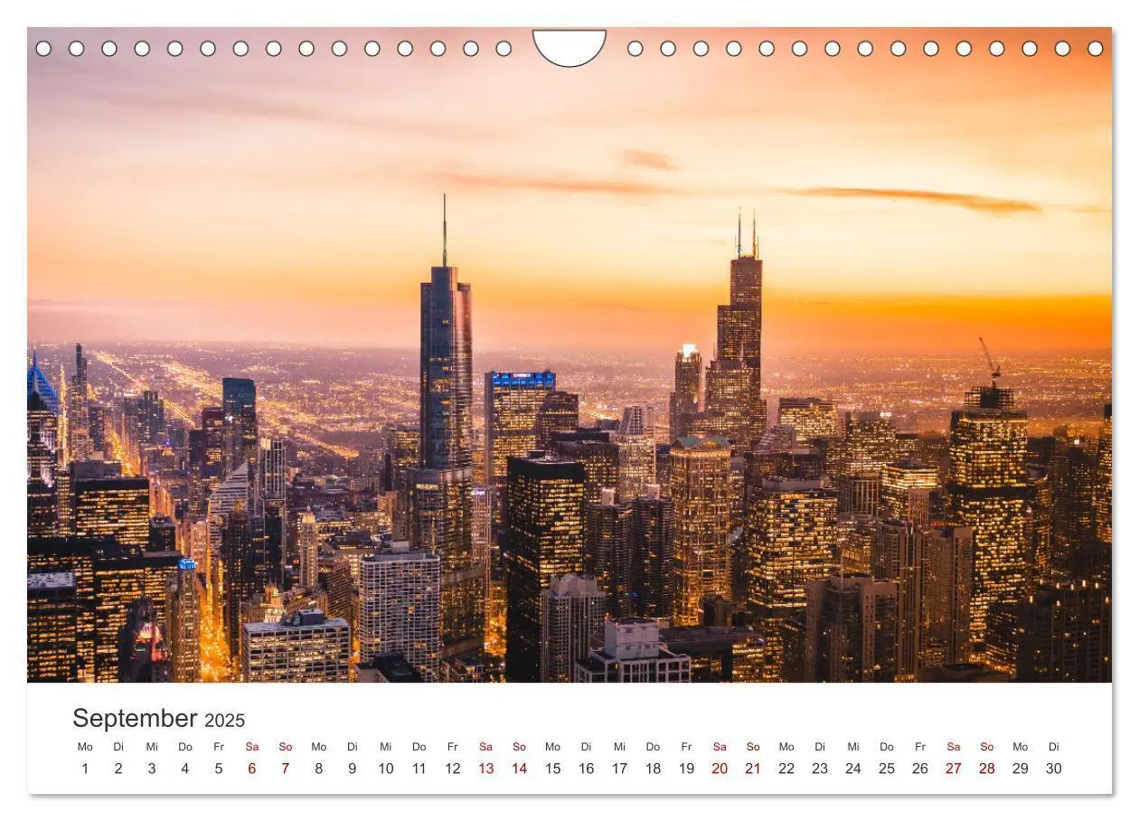Bild: 9783435060955 | Chicago - Eine einzigartige Stadt. (Wandkalender 2025 DIN A4 quer),...