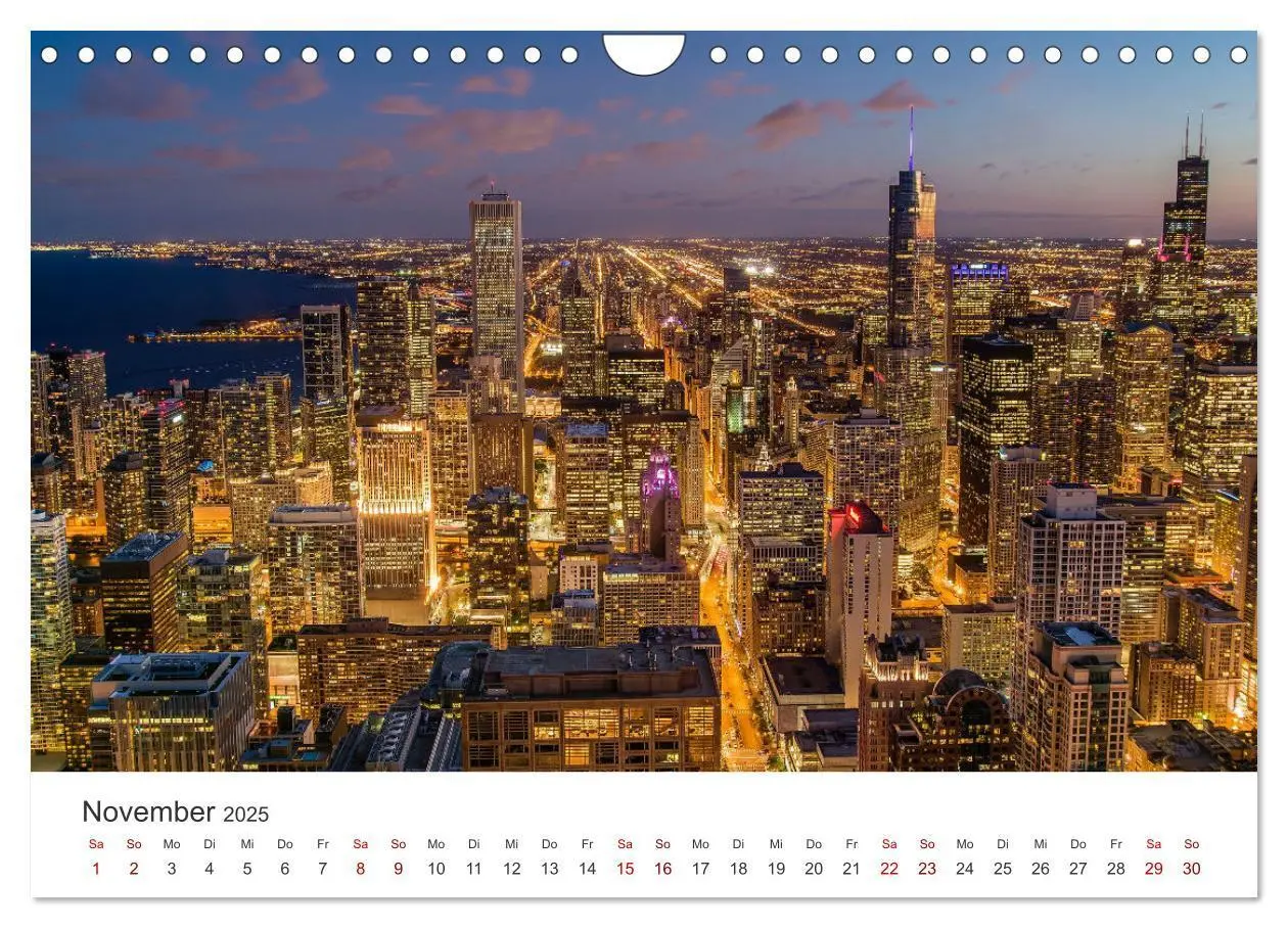 Bild: 9783435060955 | Chicago - Eine einzigartige Stadt. (Wandkalender 2025 DIN A4 quer),...