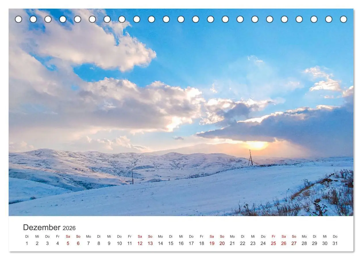 Bild: 9783457600955 | Armenien - Ein wunderschönes Naturerlebnis. (Tischkalender 2026 DIN...