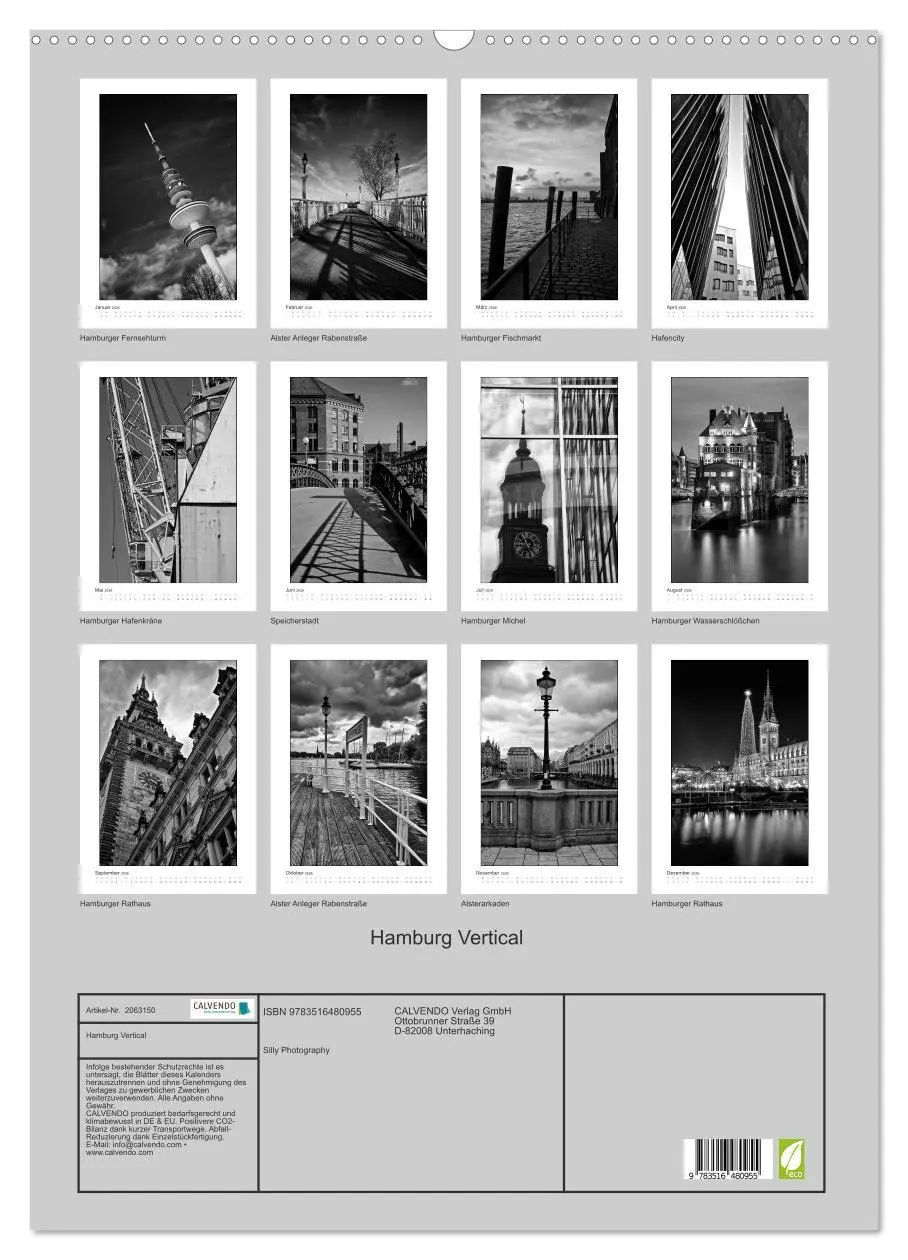Bild: 9783516480955 | Hamburg Vertical (Wandkalender 2026 DIN A2 hoch), CALVENDO...