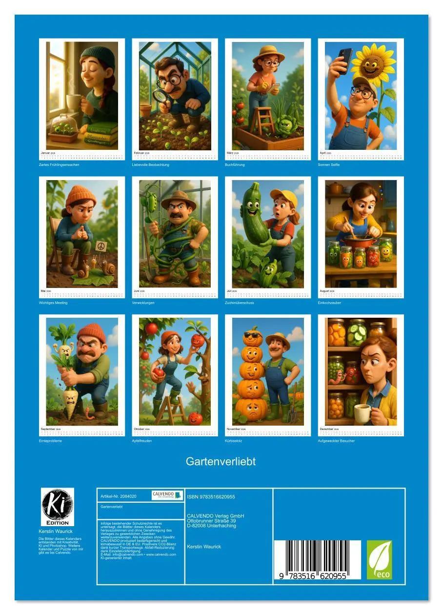 Bild: 9783516620955 | Gartenverliebt (Wandkalender 2026 DIN A4 hoch), CALVENDO...