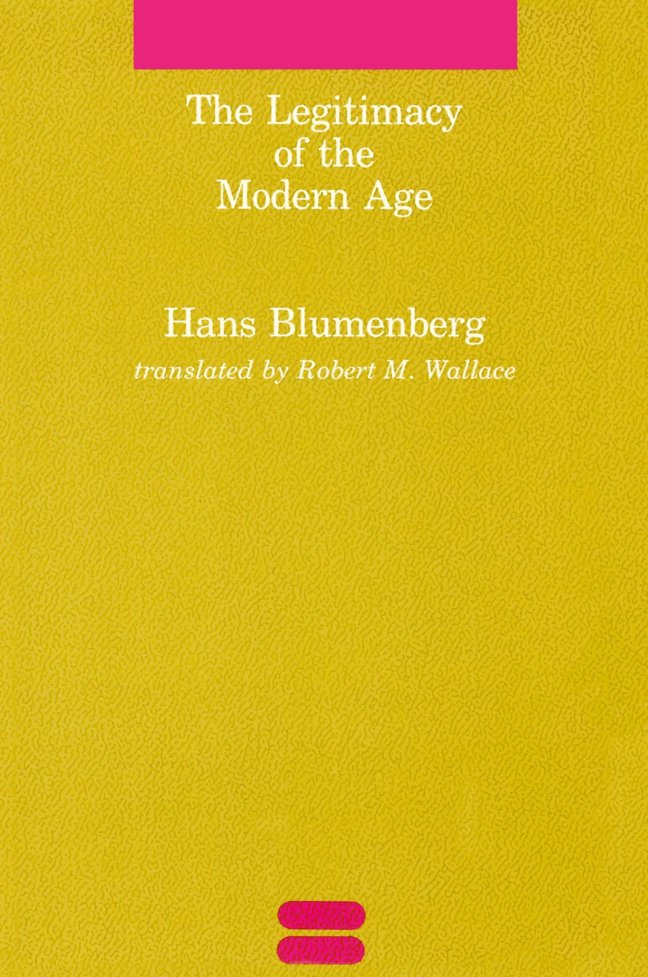 Cover: 9780262521055 | The Legitimacy of the Modern Age | Hans Blumenberg | Taschenbuch