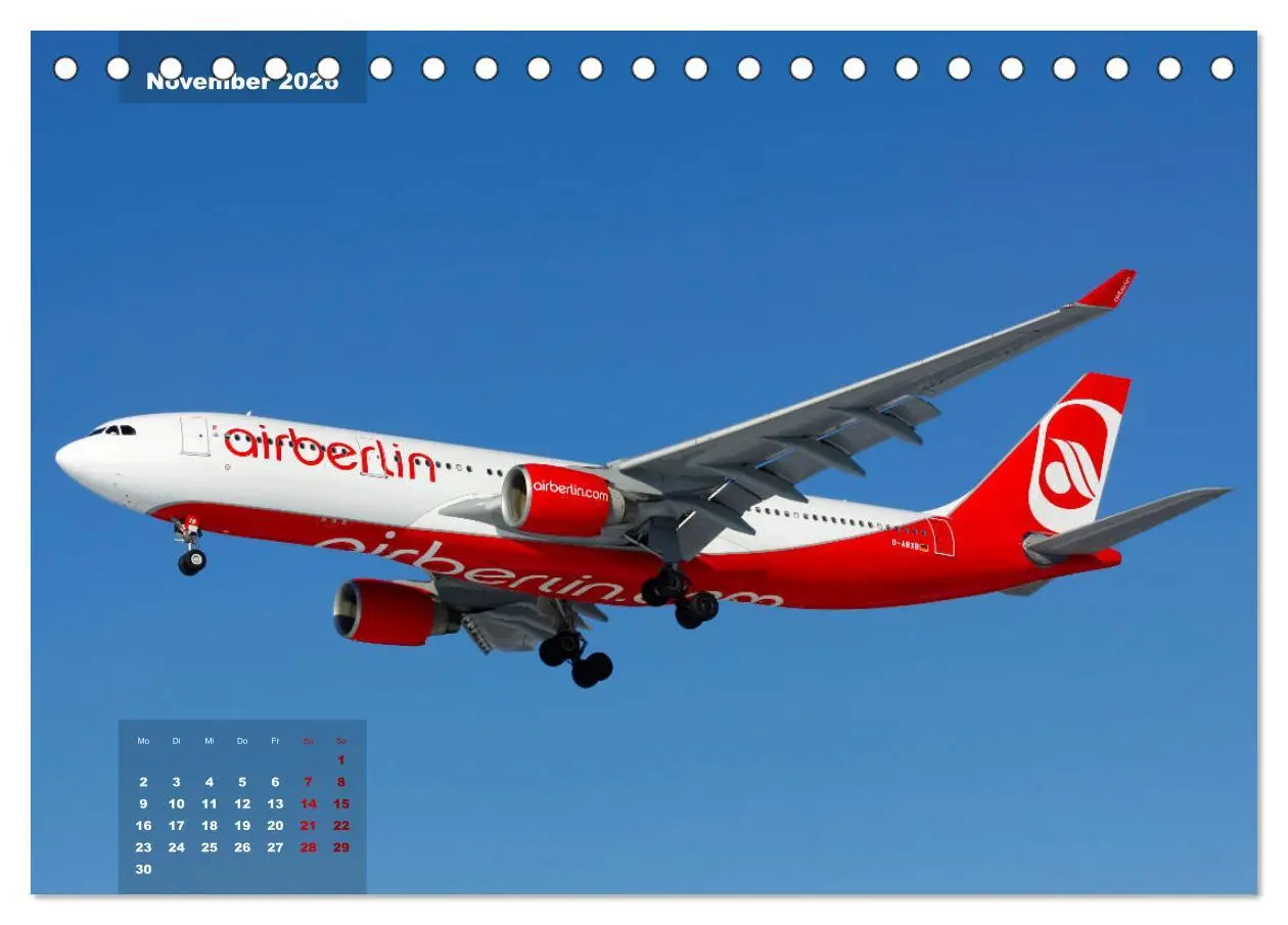 Bild: 9783457731055 | In Memoriam Air Berlin (Tischkalender 2026 DIN A5 quer), CALVENDO...