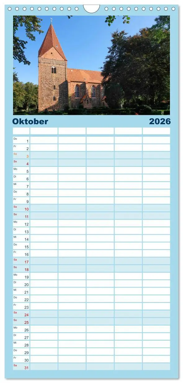 Bild: 9783516511055 | Familienplaner 2026 - Osteeinsel Poel mit 5 Spalten (Wandkalender,...