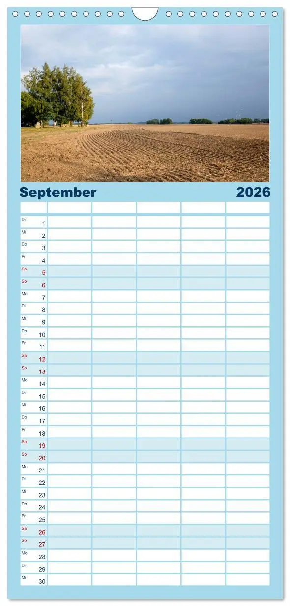 Bild: 9783516511055 | Familienplaner 2026 - Osteeinsel Poel mit 5 Spalten (Wandkalender,...