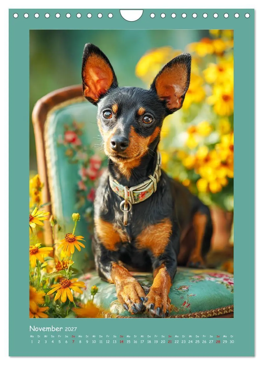 Bild: 9783516751055 | Mini-Pinscher. Kleine Hunde in schönen Momenten (Wandkalender 2027...