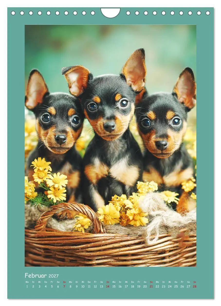 Bild: 9783516751055 | Mini-Pinscher. Kleine Hunde in schönen Momenten (Wandkalender 2027...