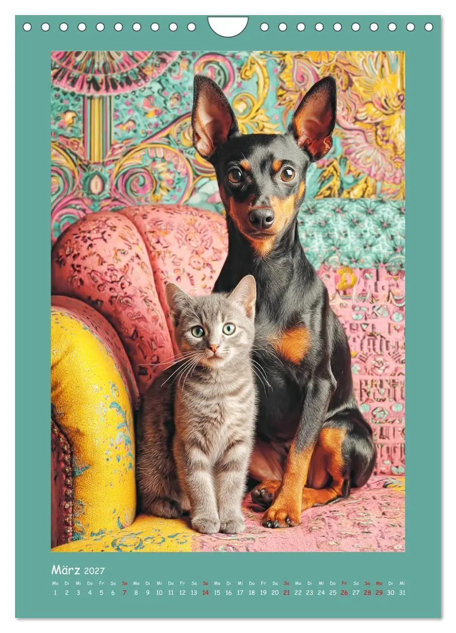 Bild: 9783516751055 | Mini-Pinscher. Kleine Hunde in schönen Momenten (Wandkalender 2027...