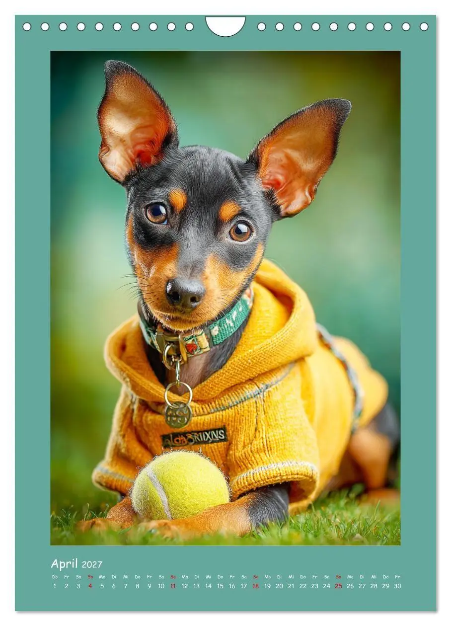 Bild: 9783516751055 | Mini-Pinscher. Kleine Hunde in schönen Momenten (Wandkalender 2027...