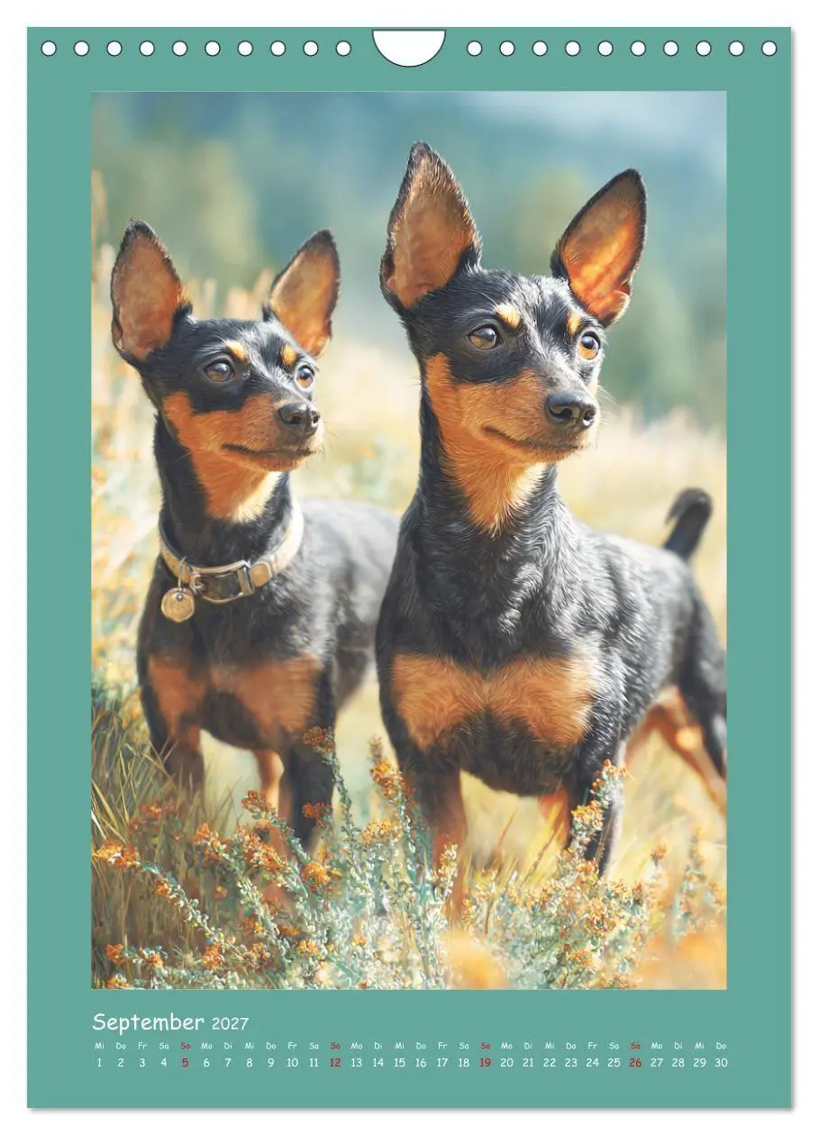 Bild: 9783516751055 | Mini-Pinscher. Kleine Hunde in schönen Momenten (Wandkalender 2027...
