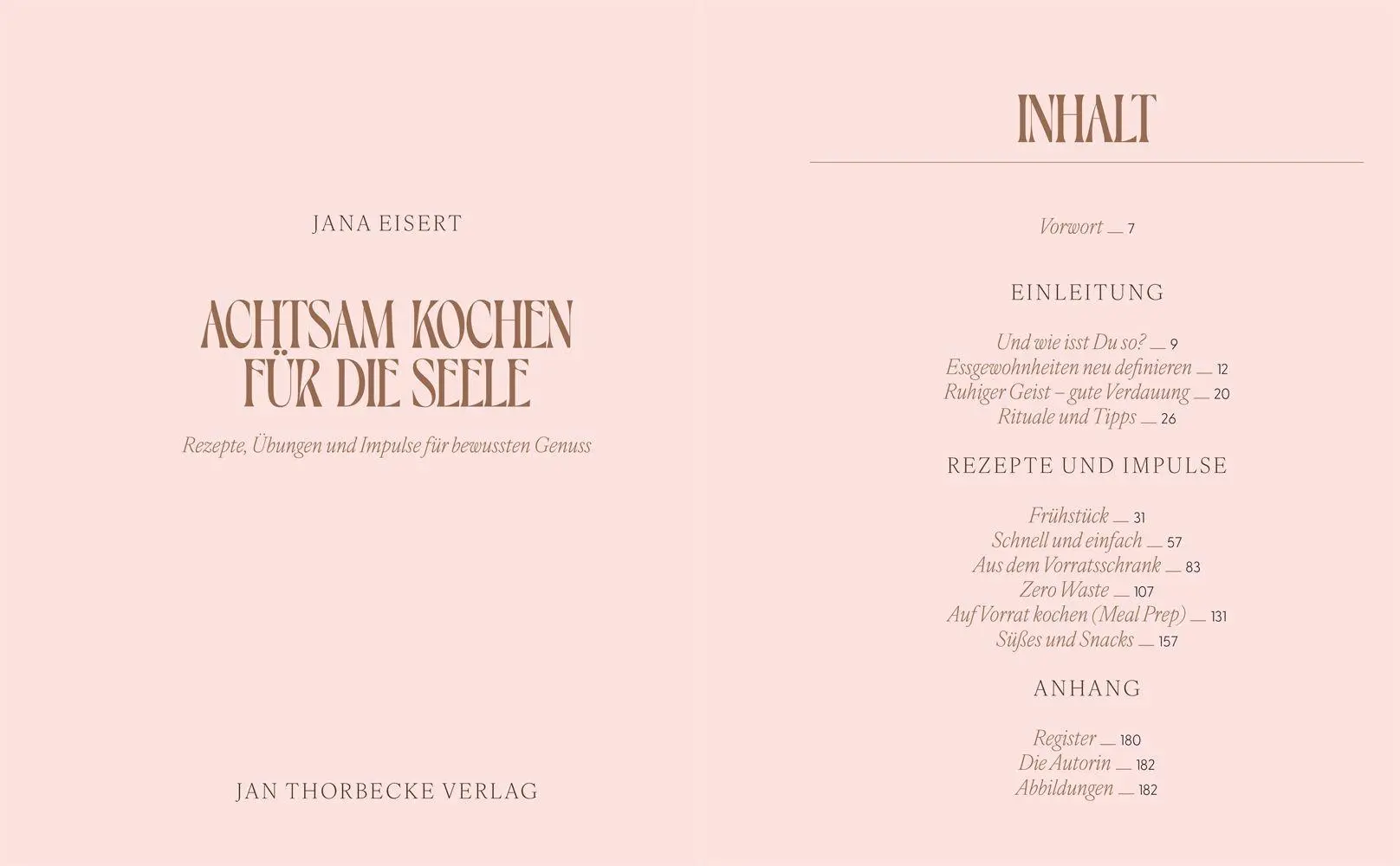 Bild: 9783799521055 | Achtsam kochen für die Seele | Jana Eisert | Buch | 184 S. | Deutsch