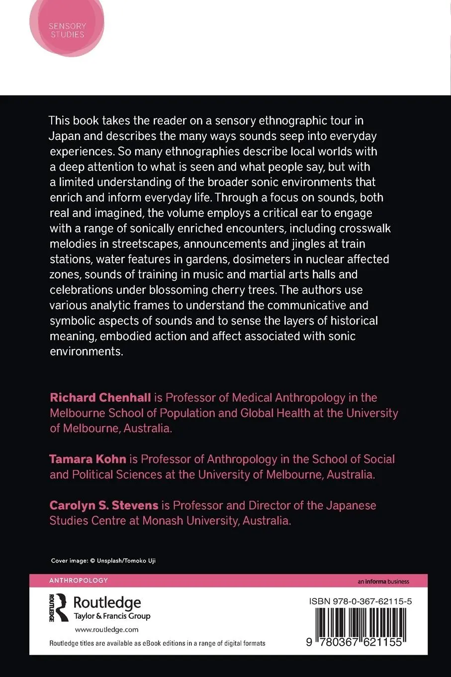 Rückseite: 9780367621155 | Sounding Out Japan | A Sensory Ethnographic Tour | Chenhall (u. a.)