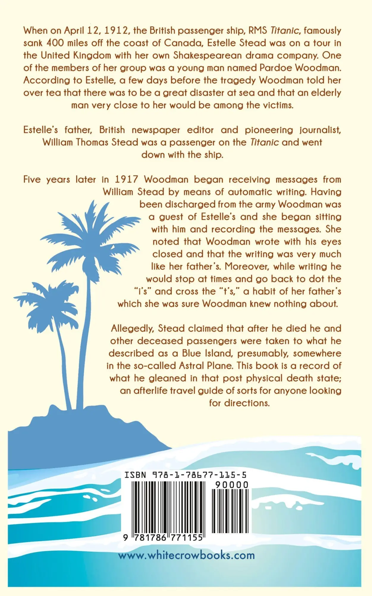 Rückseite: 9781786771155 | The Blue Island | Experiences of a New Arrival Beyond the Veil | Buch