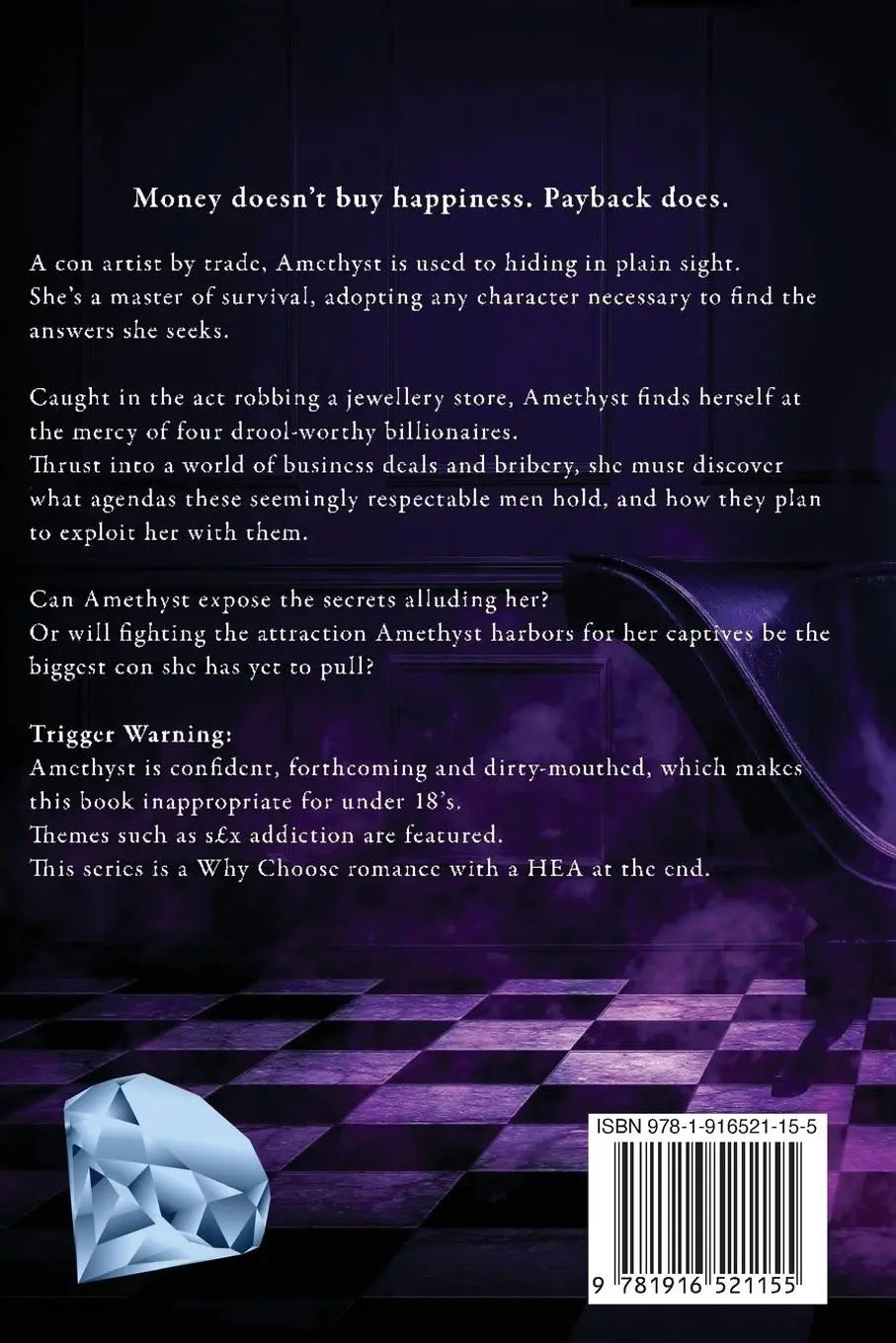 Rückseite: 9781916521155 | Wreckin' Amethyst | Billionaire Why Choose Romance | Maddison Cole