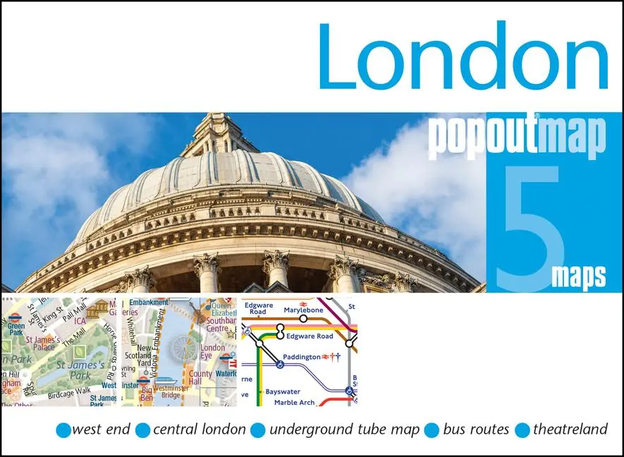 Cover: 9781917131155 | London Double | Pocket-size, pop up city map of London | Popout Maps