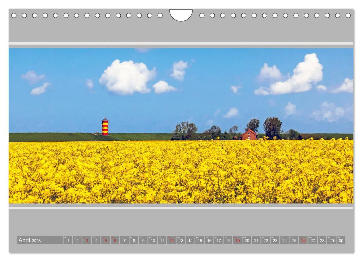 Bild: 9783457961155 | Der Pilsumer Leuchtturm (Wandkalender 2026 DIN A4 quer), CALVENDO...