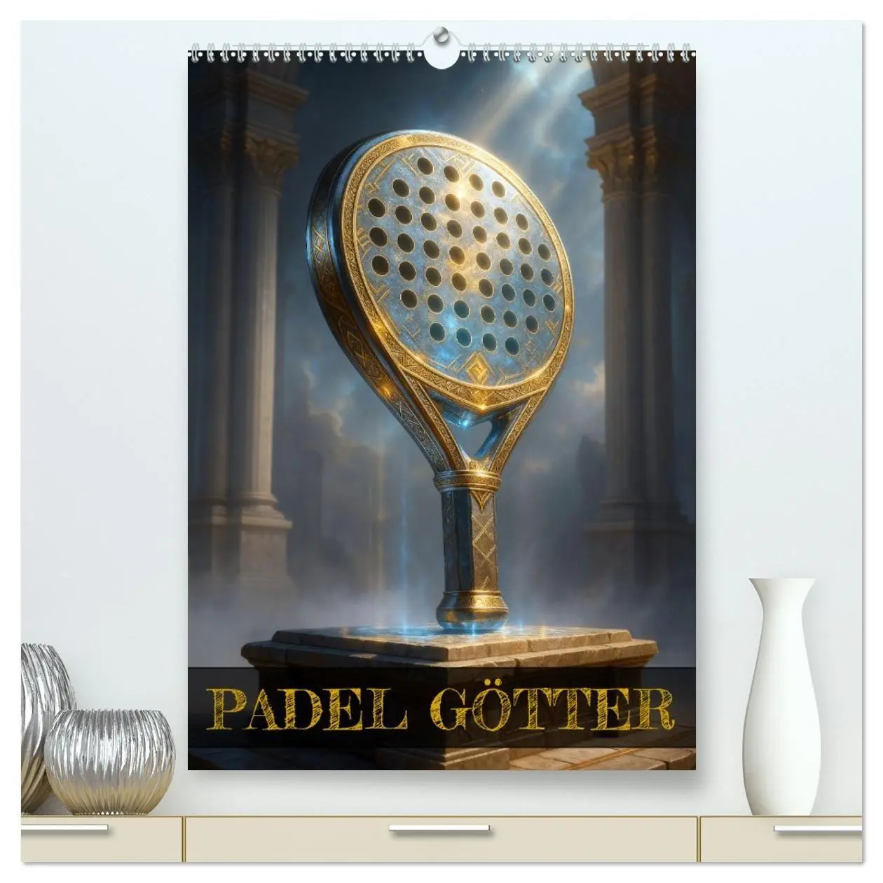 Cover: 9783516741155 | Padel Götter (hochwertiger Premium Wandkalender 2026 DIN A2 hoch),...
