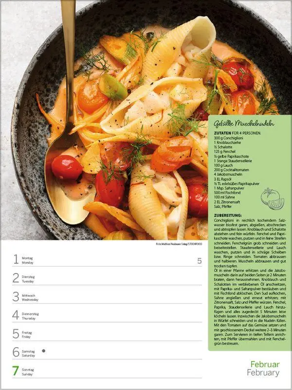 Bild: 9783819301155 | Saisonale und regionale Genussrezepte 2027 | Korsch Verlag | Kalender