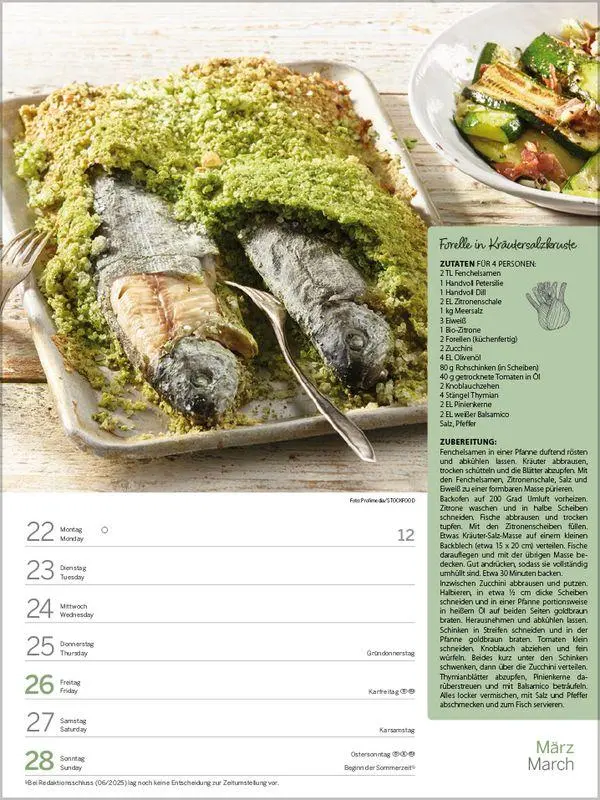 Bild: 9783819301155 | Saisonale und regionale Genussrezepte 2027 | Korsch Verlag | Kalender